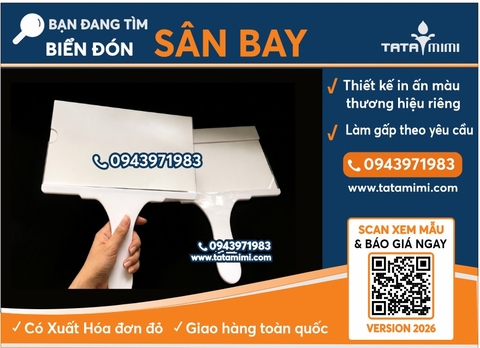 Đặt làm biển đón sân bay theo yêu cầu