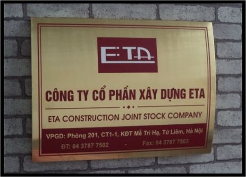 Nhận thiết kế biển đồng các loại