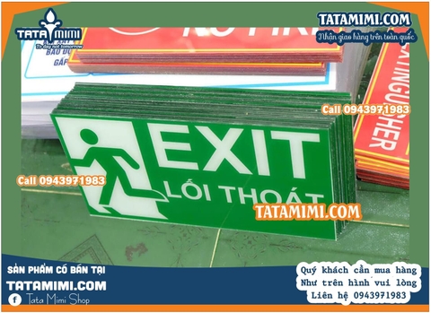 Biển thoát hiểm có gắn led