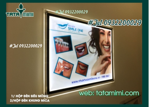 Chỉ ra cấu tạo về biển hộp đèn siêu mỏng