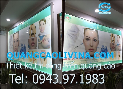 Cấu tạo của biển hộp đèn siêu mỏng bắt tường