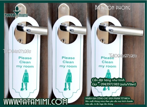 Biển không làm phiền và dọn phòng có sẵn