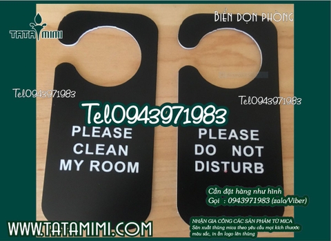Biển dọn phòng không làm phiền treo cửa