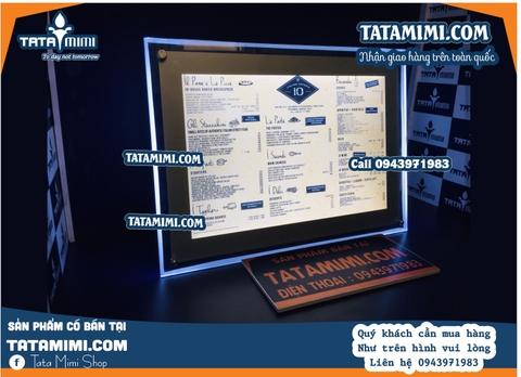 Biển menu LED 120x80 cm – Giải pháp quảng cáo hiện đại và hiệu quả