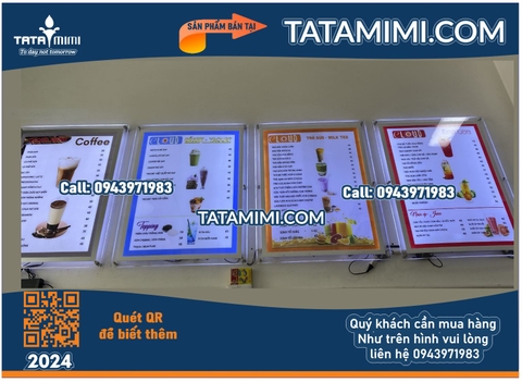 Led Menu Trà Sữa - Nâng Tầm Trải Nghiệm Khách Hàng Với Thiết Kế Hiện Đại