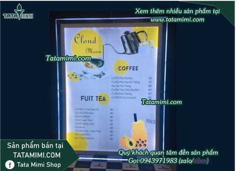 Khung menu led kích thước nhỏ nhất 