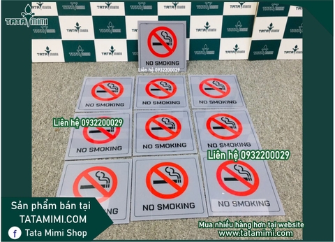 Biển cấm hút thuốc nhận đặt theo kích thước