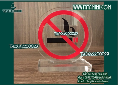 Làm biển cấm hút thuốc, biển No Smoking các loại