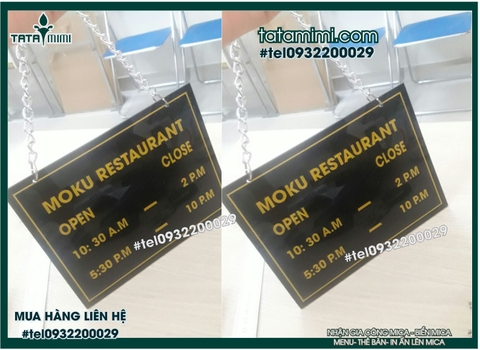 Biển open close chất liệu tự chọn