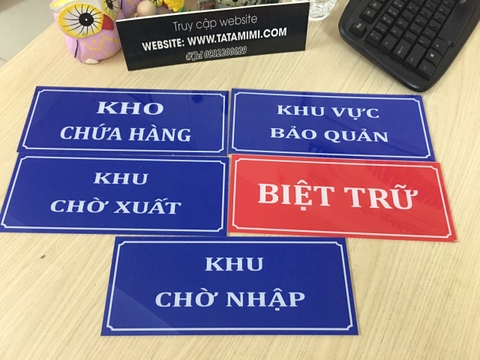 Bảng phòng ban -Bảng phòng ban bằng mica