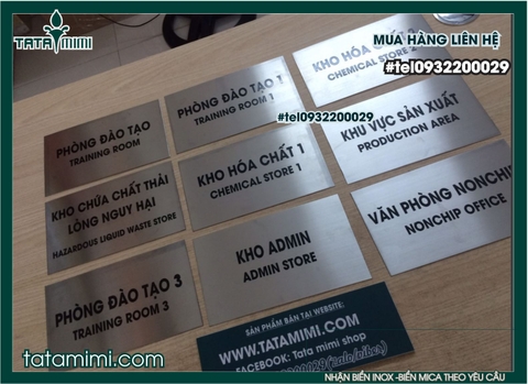 Biển Phòng Ban Mica giúp tiết kiệm chi phí