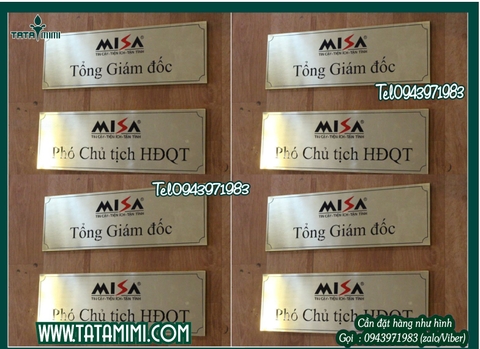 10 Mẫu biển inox đẹp nhất hiện nay