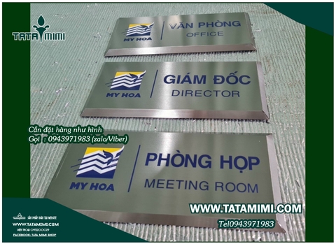 Biển phòng ban làm từ inox đẹp