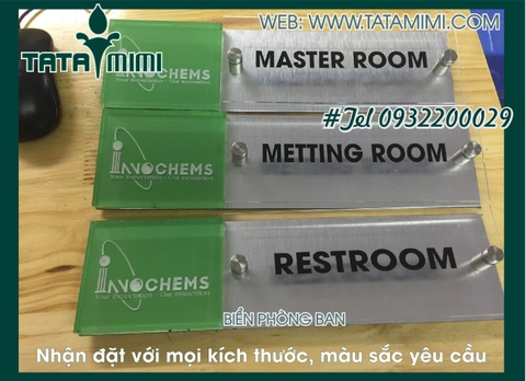 Cần làm biển phòng ban restroom