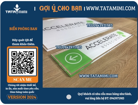 Biển Phòng Ban: Chất Liệu Mica, Inox, Hợp Kim Aluminium Composite