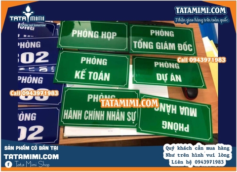 Bảng phòng ban alu mica