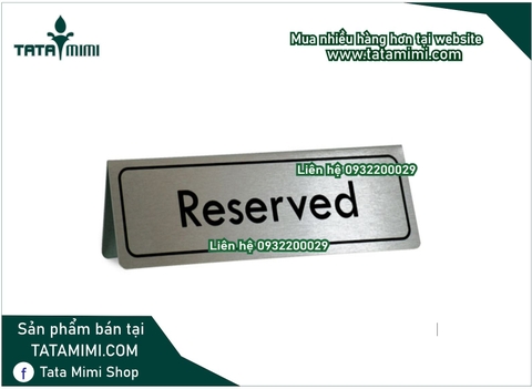 Mẫu bảng reserved