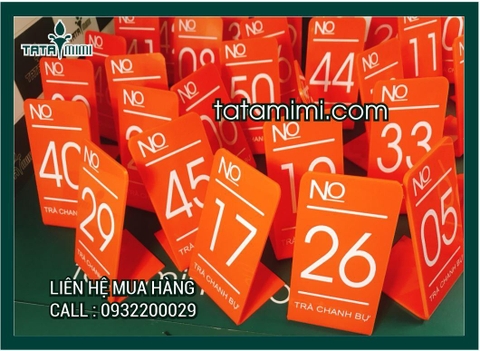 Giới thiệu mẫu biển mica đài loan