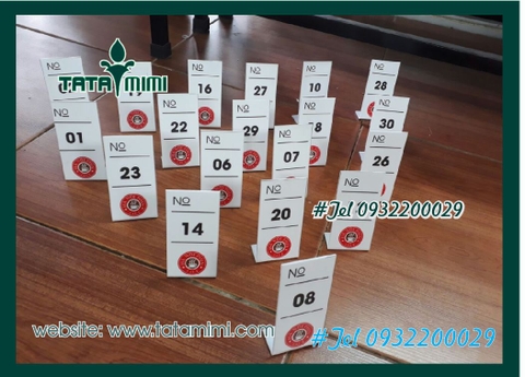 Kệ số mica các loại để bàn
