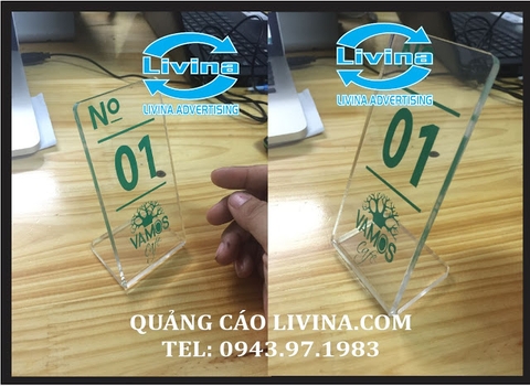 Biển số bàn chữ L sang trọng,đủ màu sắc