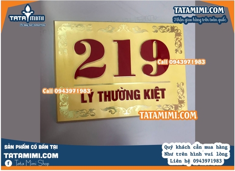 Biển số nhà đẹp cho nhà biệt thự