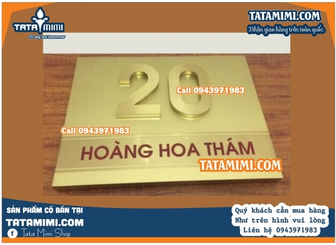 Nên làm biển số nhà chữ nổi hay ăn mòn
