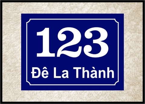 Địa chỉ nhận làm biển sô nhà mica lấy nhanh