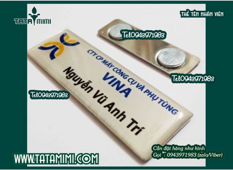 Bảng tên nhân viên mica