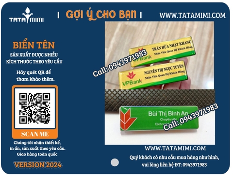 Biển Tên Nhân Viên: Tạo Dựng Ấn Tượng Chuyên Nghiệp