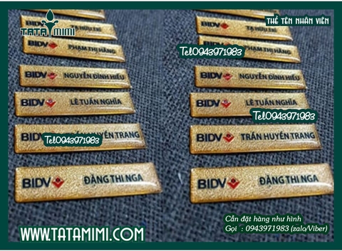In ấn thẻ tên đeo ngực giá rẻ bền đẹp mới