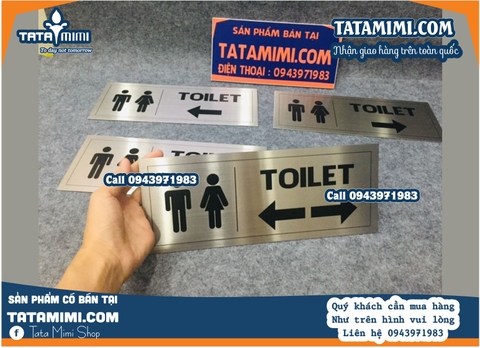 Biển wc sáng và không sáng
