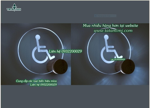 Bảng WC bằng mica có led siêu sáng,