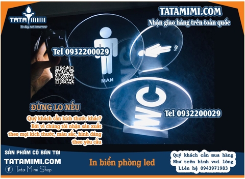 Biển LED Nhà Vệ Sinh WC – Giải Pháp Hiện Đại và Tiện Lợi