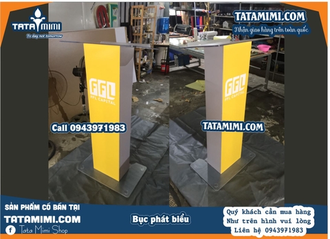 Bục phát biểu bằng mica cao trung bình 120cm