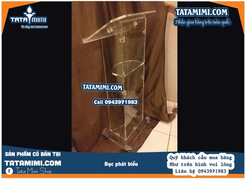 Bục phát biểu từ mica