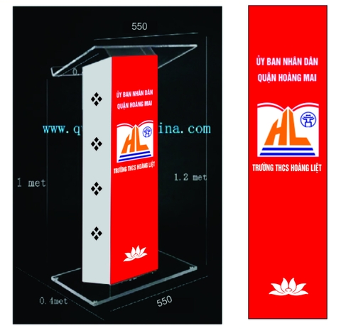 Chuyên chế tác bục phát biểu bằng mica