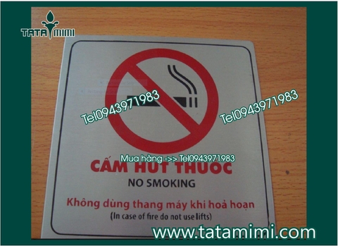 Bảng cấm hút thuốc để bảo vệ sức khỏe