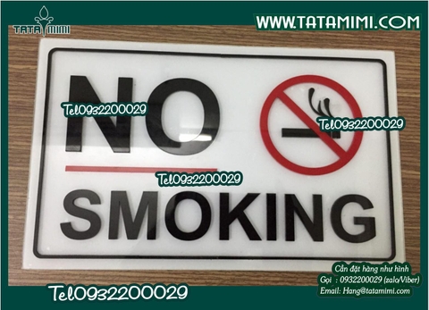 Biển no smoking kích thước nhỏ từ mica hoặc inox
