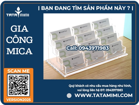 Kệ Mica Để Card Visit 6 Ngăn – Giải Pháp Gọn Gàng, Chuyên Nghiệp Cho Văn Phòng