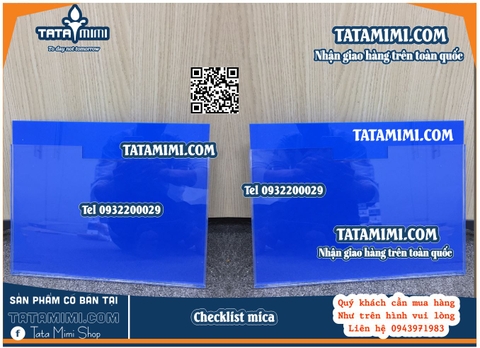 Checklist gắn tường từ mica