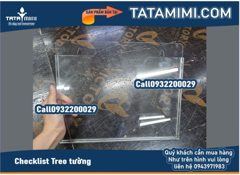 Checklist treo tường làm có hông rộng bao nhiêu