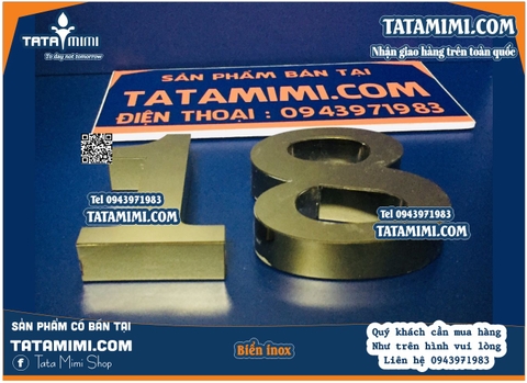 Chữ nổi làm từ inox hoặc mica