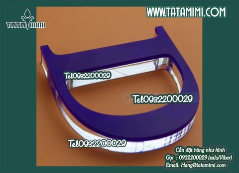 Chữ hút nổi inox mặt mica