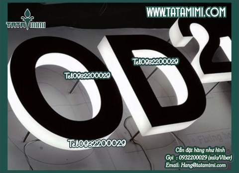 Chữ nổi 3D- Led được gắn thành biển