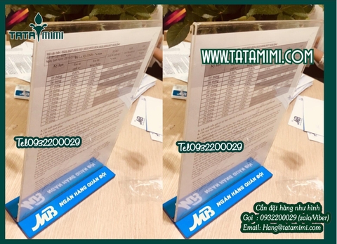 Kệ chữ T mica được sản xuất tại TATAMIMI