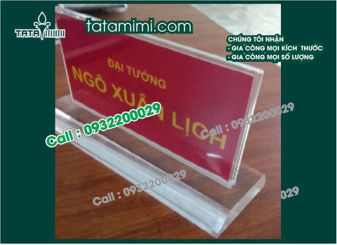 Những hình ảnh ấn tượng về biển chức danh mica