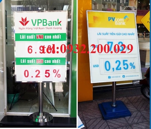 Chúng tôi là đơn vị sản xuất biển lãi suất