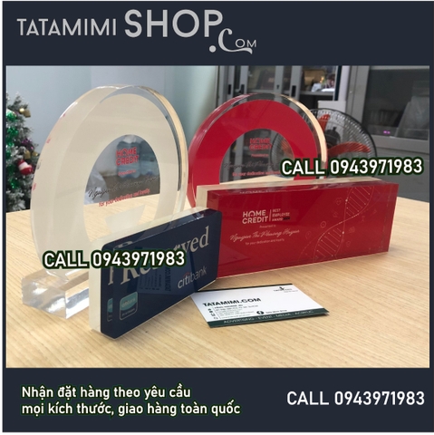 Kỉ niệm chương cúp vinh danh từ mica
