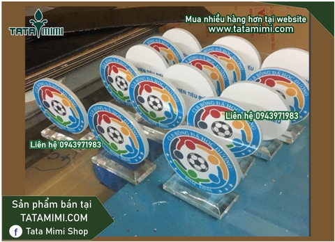 Cúp vinh danh bằng mica