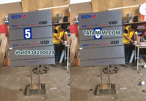 Biển lãi suất ngân hàng bền đẹp dễ di chuyển